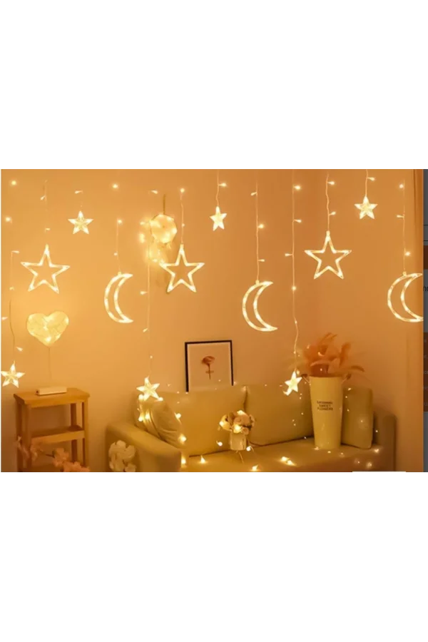 Ay Yıldız Perde Led 3m