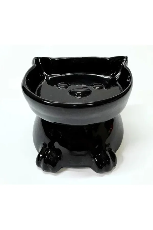 Ayaklı Kulaklı Seramik Mama Kabı