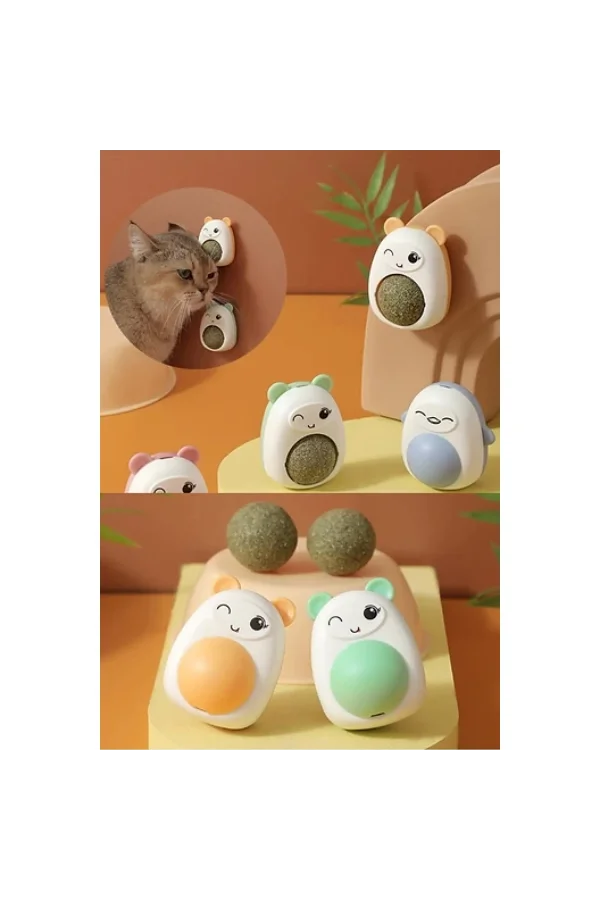 Ayıcıklı Kedi Otu Yalama Topu