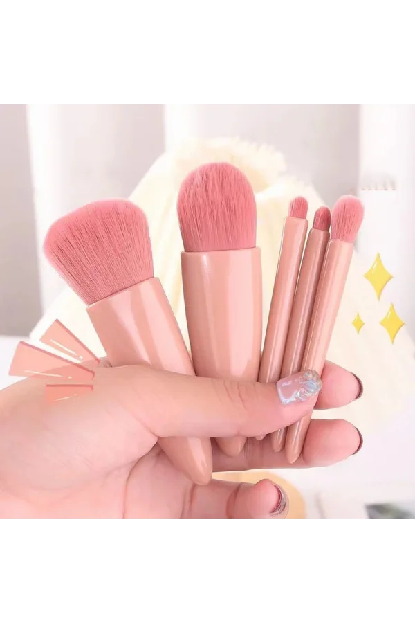 Aynalı Makyaj Fırçası Seti