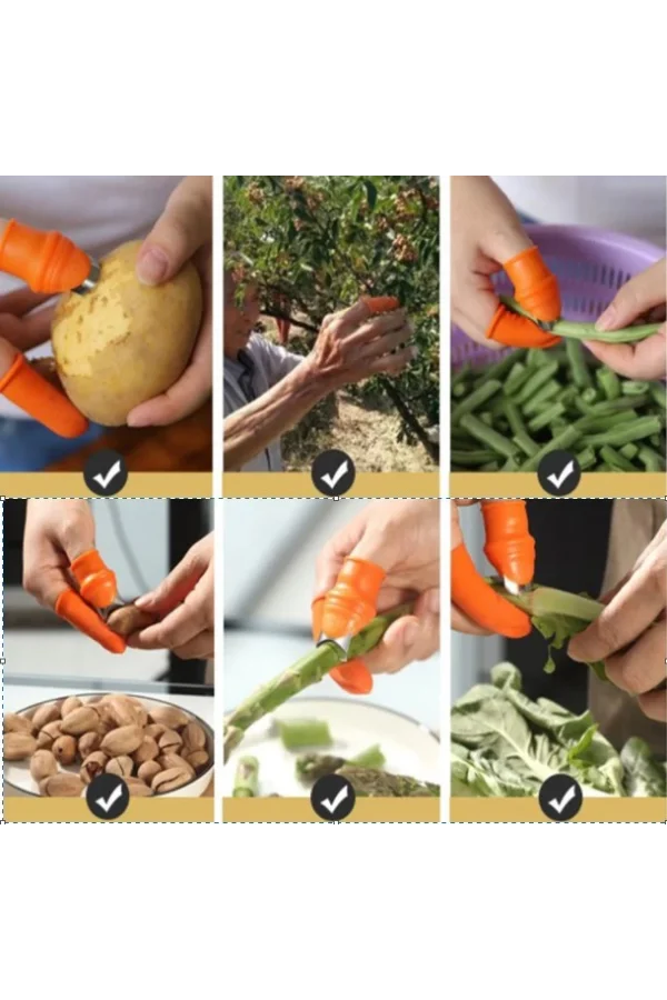 Baş Parmak Sebze Ayıklayıcı Set Kadın