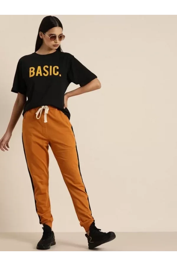 Baskılı Kadın T-shirt - Siyah