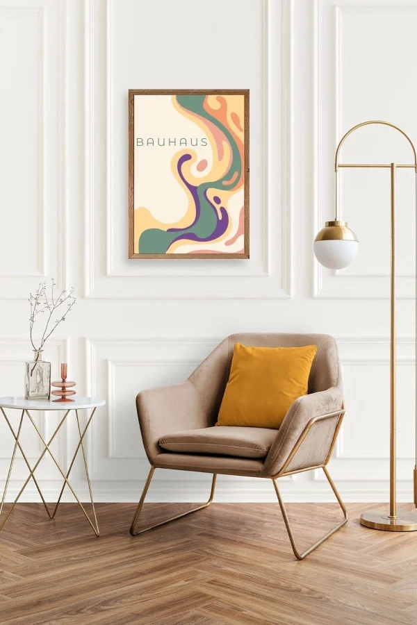 Bauhaus Ahşap Çerçeveli Tablo