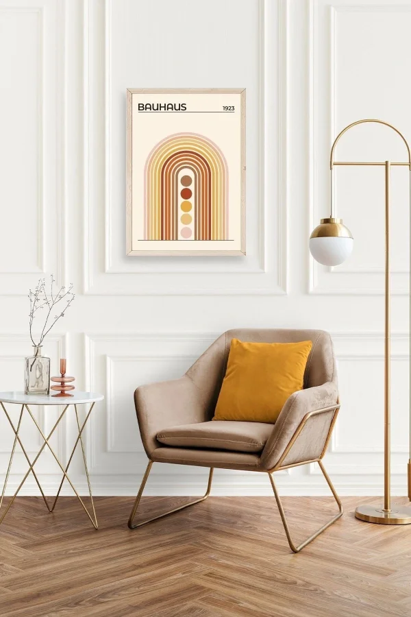 Bauhaus Ahşap Çerçeveli Tablo