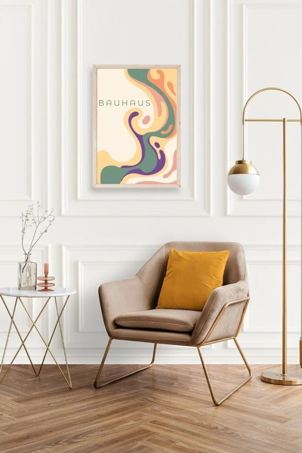 Bauhaus Ahşap Çerçeveli Tablo