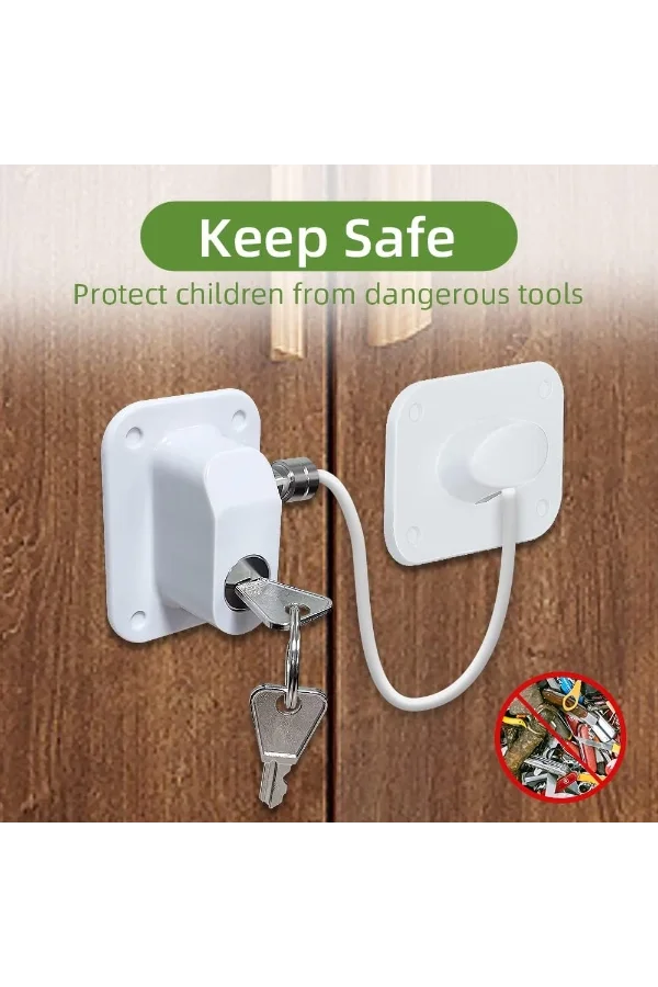 Beyaz Plaka Halatlı Emniyet Kilidi