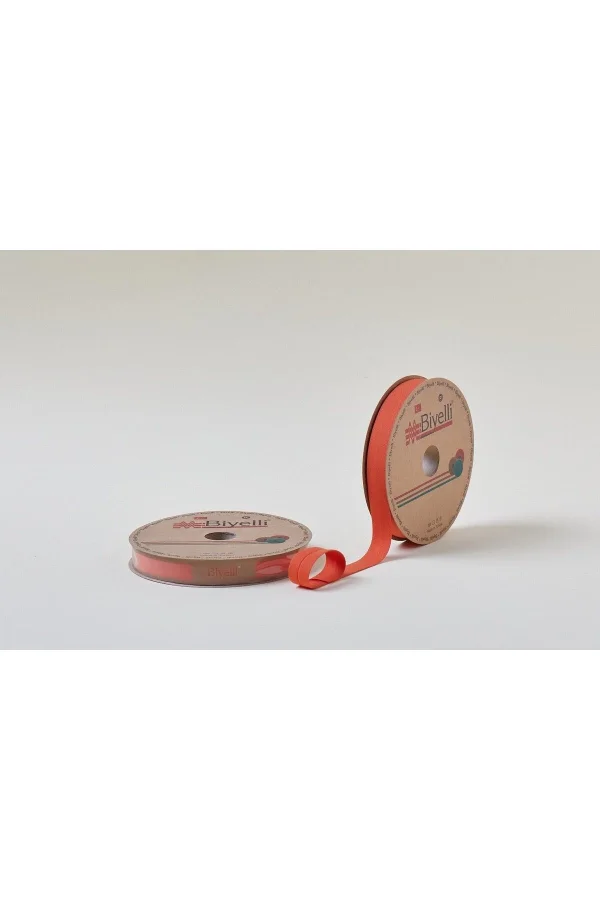 Biye Koton Katlı D17 Kiremit 2 cm 25 Metre %65 Koton %35 Polyester