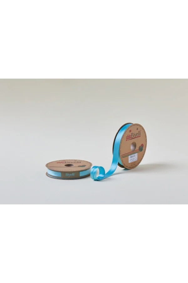 Biye Saten Katlı 029 Koyu Mint 2 cm 25 Metre %100 Polyester