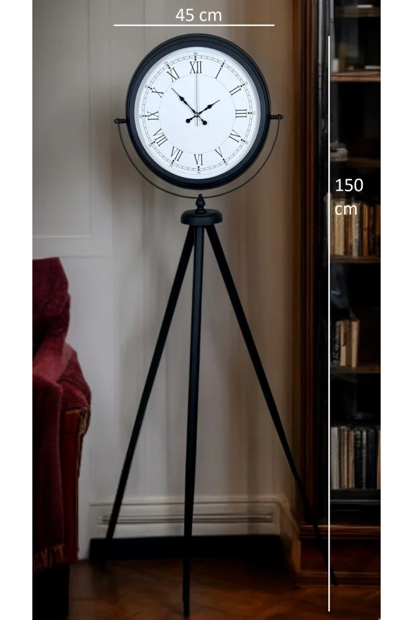 Black Elite Tripod Ayaklı Saat