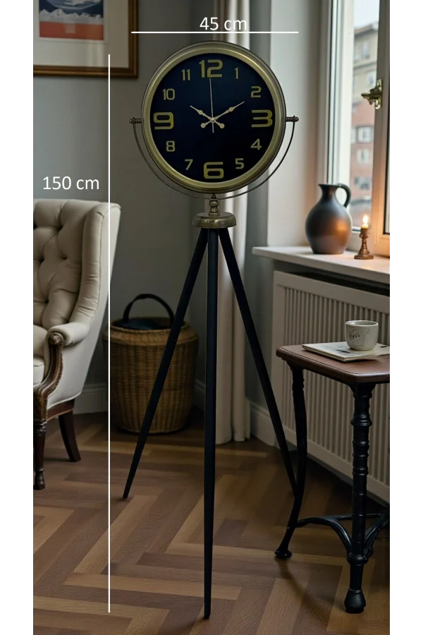 Black Noble Eskitme Tripod Ayaklı Saat