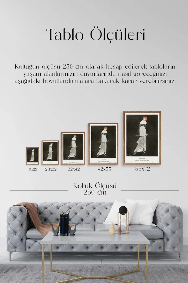 Bon Ton Ahşap Çerçeveli Tablo
