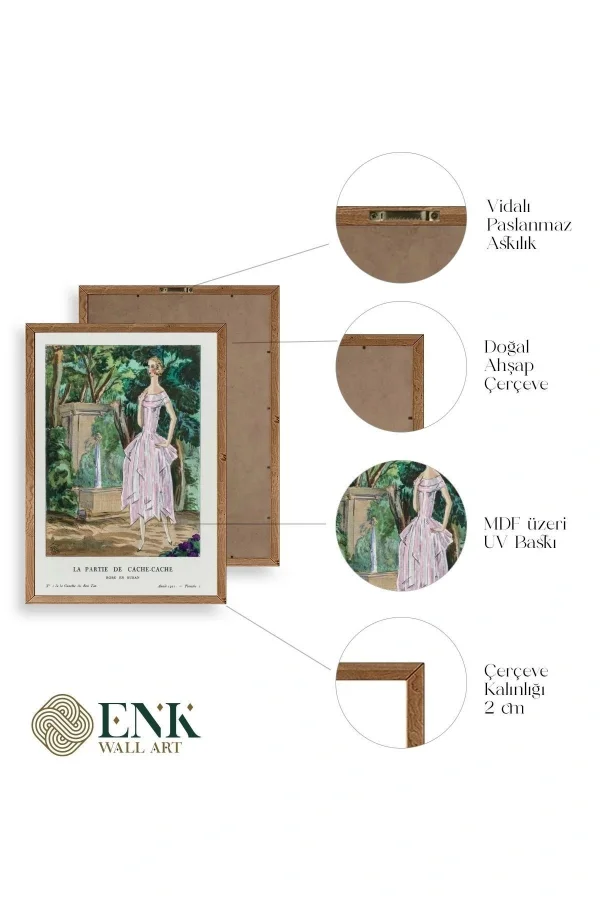 Bon Ton Gazetesi Ahşap Çerçeveli Tablo