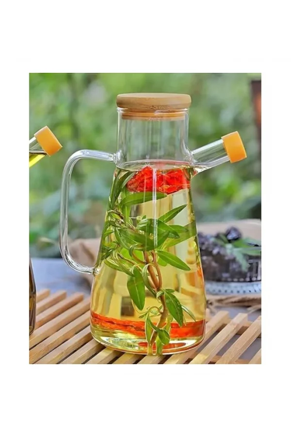 Borosilikat Cam 900 ml. Yağdanlık