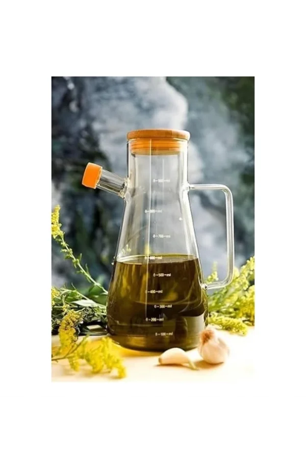 Borosilikat Cam 900 ml. Yağdanlık