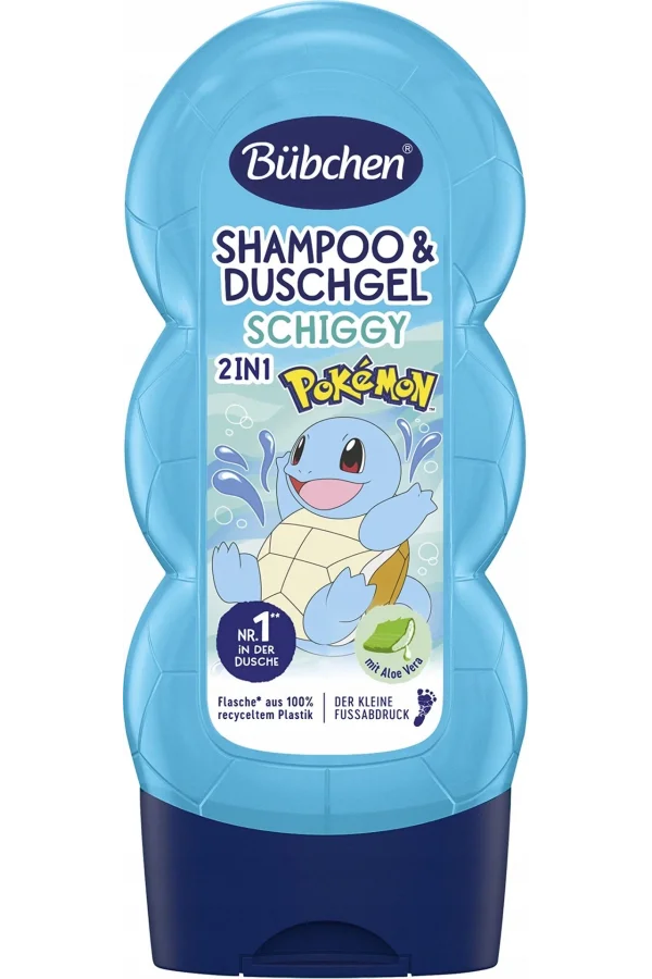 Bübchen Çocuk Şampuan&Duş Jeli 2 in 1 Pokemon Schiggy 230 ml