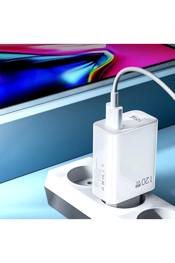 BUFFER® 120W USB Hızlı Type C Uçlu Kablolu Şarj Aleti