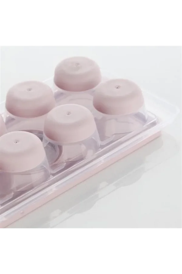 BUFFER® 12li Kapaklı Yapışmaz Silikon Tabanlı Plastik Küp Buz Kalıbı