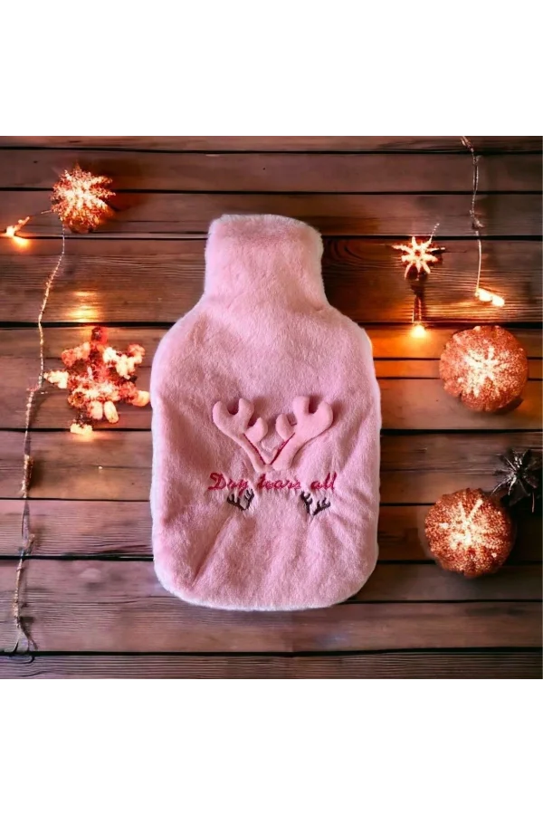 BUFFER® 2 Litrelik Geyikli Model Peluş Kılıflı Sıcak Su Torbası