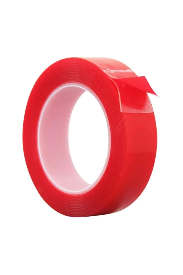 BUFFER® 2 Metre Şeffaf Ekstra Güçlü Banyo Mutfak Posta Ofis Çift Taraflı Akrilik Silikon VHB Bant