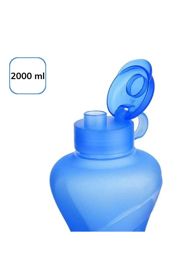 BUFFER® 2000ML Kapasiteli Sporcu Tipi Suluk Pratik El Matarası TP-487