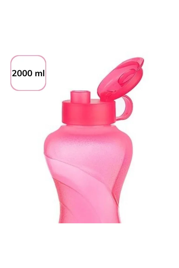BUFFER® 2000ML Kapasiteli Sporcu Tipi Suluk Pratik El Matarası TP-487