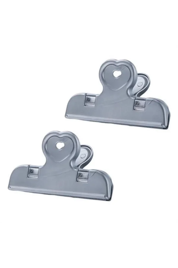 BUFFER® 2li Pratik Torba Paket Ve Poşet Kapatıcı Kilitli Klips Mandal