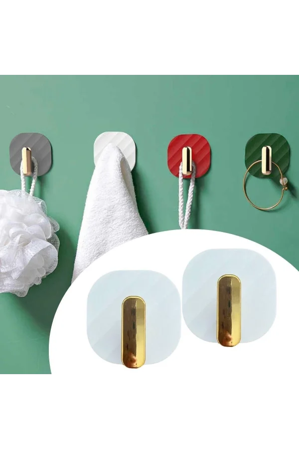 BUFFER® 2li Yapışkanlı Retro Askılık Dolap Kapak Kulpu Beyaz