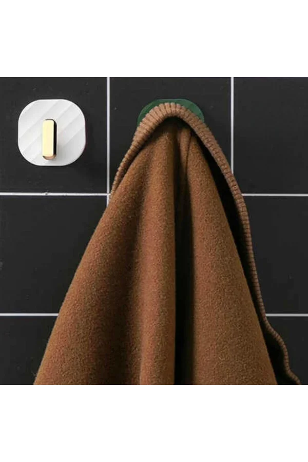 BUFFER® 2li Yapışkanlı Retro Askılık Dolap Kapak Kulpu Beyaz