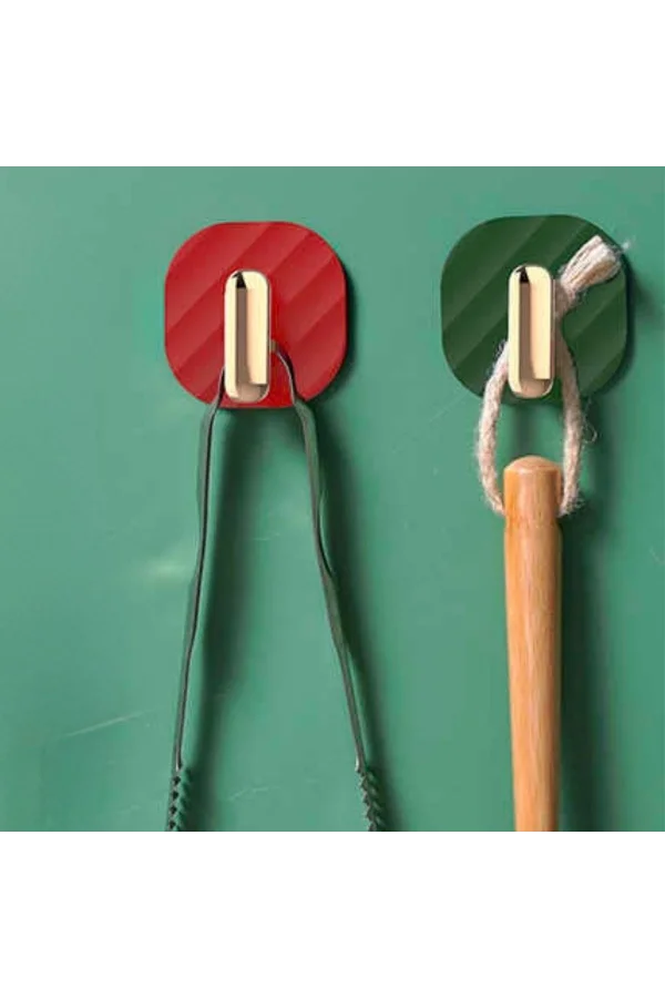 BUFFER® 2li Yapışkanlı Retro Askılık Dolap Kapak Kulpu Yeşil