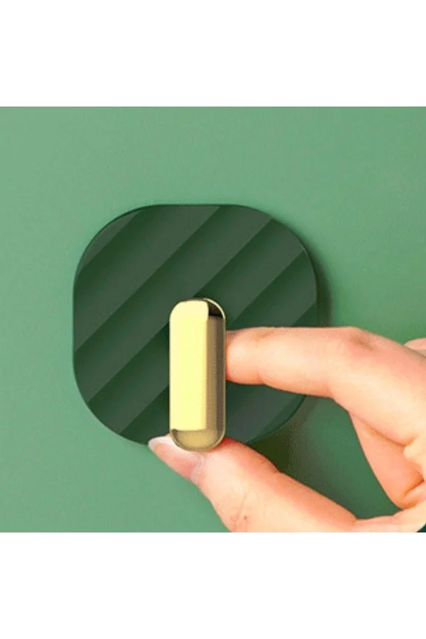 BUFFER® 2li Yapışkanlı Retro Askılık Dolap Kapak Kulpu Yeşil