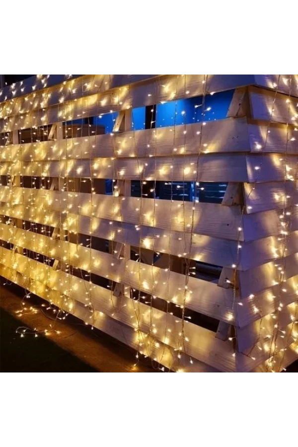 BUFFER® 2x2 Metre 320 Led 8 Fonskiyonlu Dekoratif Led Günışığı Perde