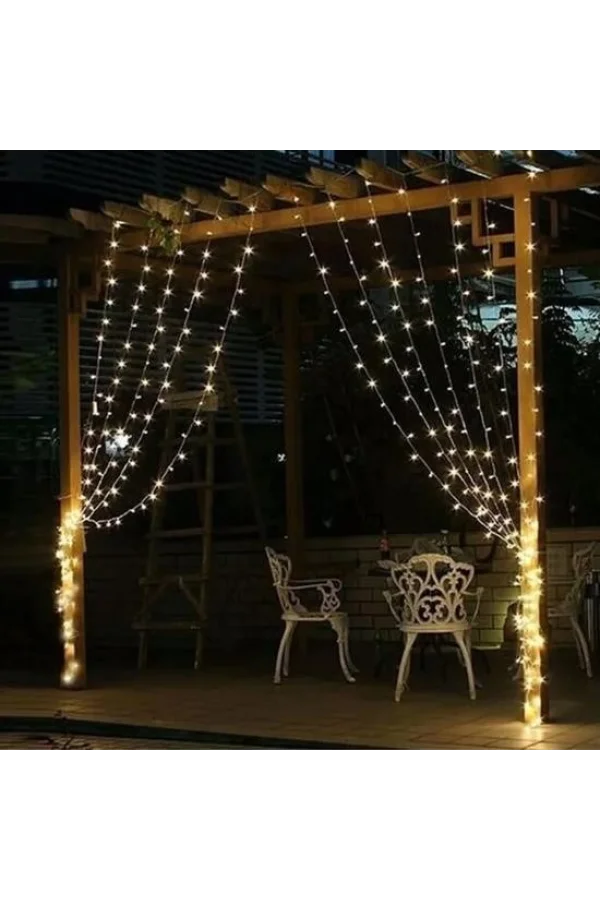 BUFFER® 2x2 Metre 320 Led 8 Fonskiyonlu Dekoratif Led Günışığı Perde