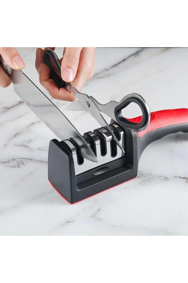 BUFFER®  4 Aşamaları Kaymaz Taban Hızlı Bıçak Makas Bileme Aracı