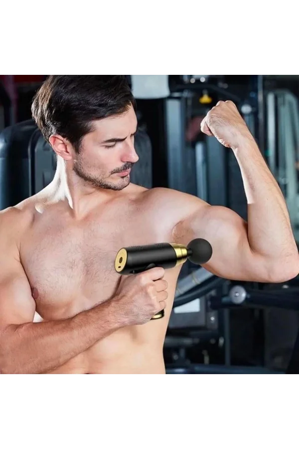 BUFFER® 4 Başlıklı USB Şarj Olabilen Masaj Tabancası