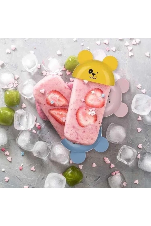 BUFFER® 4lü Kolay Şekillendirici Sevimli Çocuk Meybuz  & Dondurma Kalıbı AP-9179
