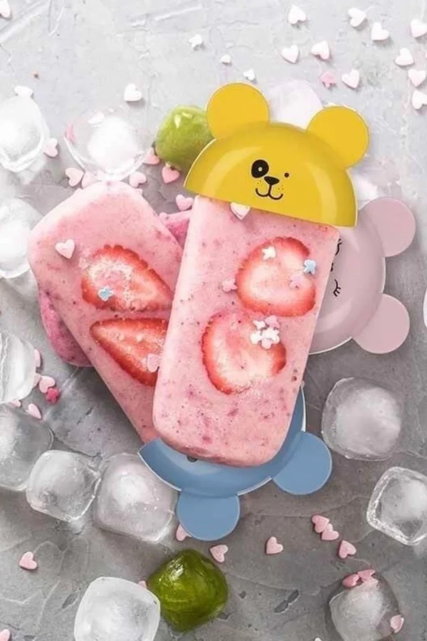 BUFFER® 4lü Kolay Şekillendirici Sevimli Çocuk Meybuz  & Dondurma Kalıbı AP-9179