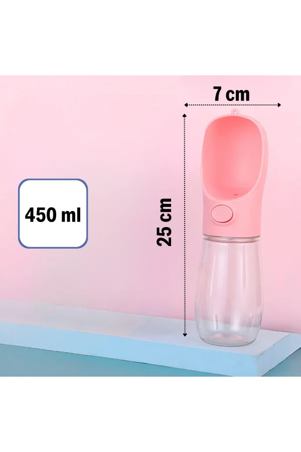 BUFFER® 450 ml Taşınabilir Butonlu Evcil Hayvan Suluğu