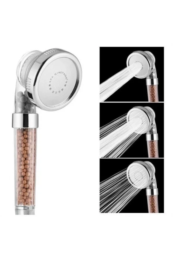 BUFFER® %50 Su Tasarruflu ve Arıtmalı Doğal Taşlı Banyo El Duş Başlığı