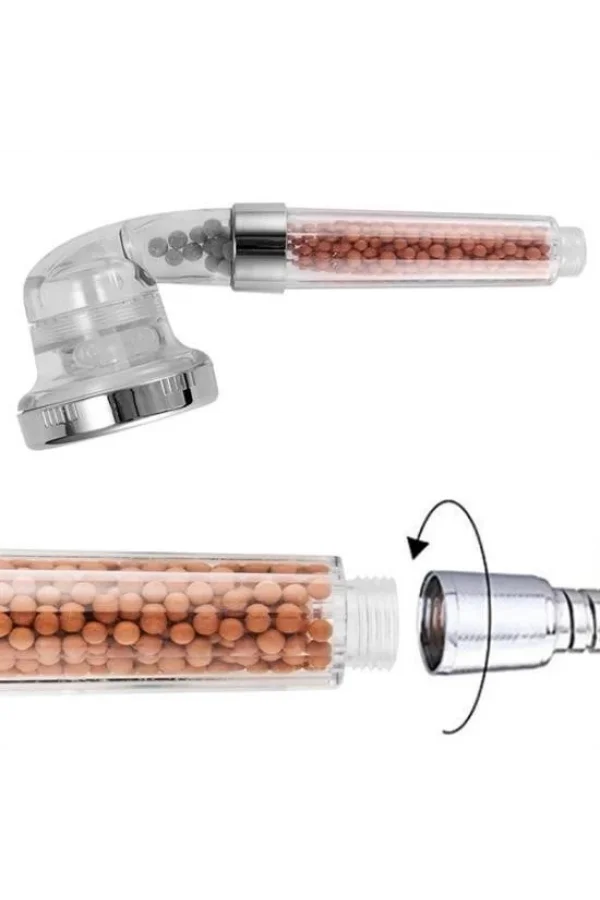 BUFFER® %50 Su Tasarruflu ve Arıtmalı Doğal Taşlı Banyo El Duş Başlığı