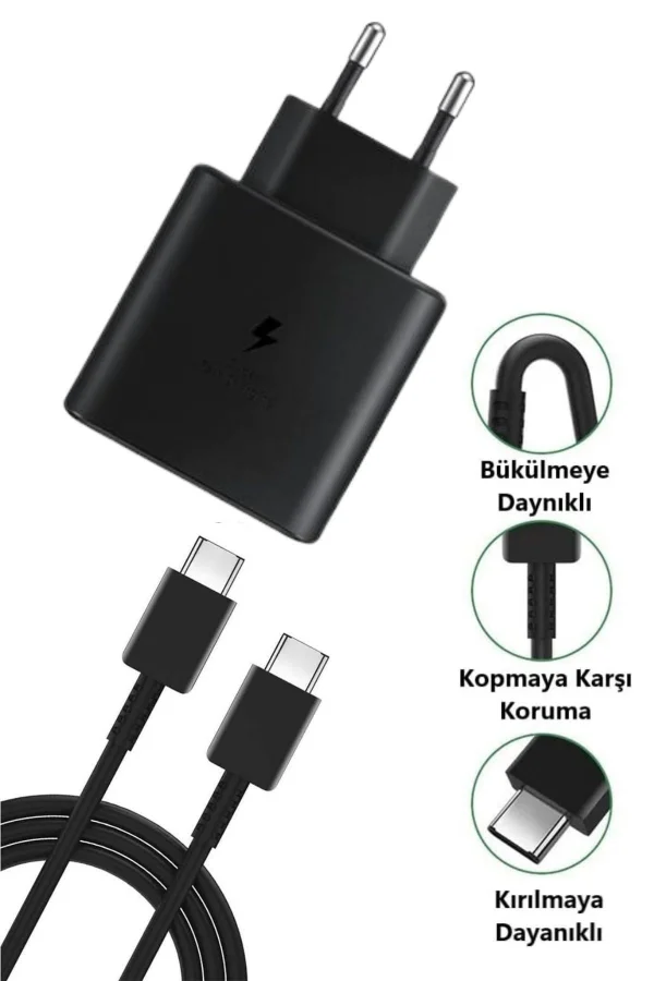 BUFFER® 65W Hızlı Şarj Edebilen TYPE C uçlu Şarj Aleti