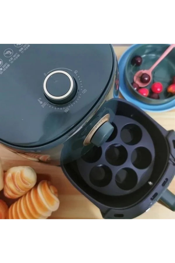 BUFFER® 7 Gözlü Silikon Çok Amaçlı Airfryer Muffin Cupcake Kek ve Çörek Pişirme Kalıbı