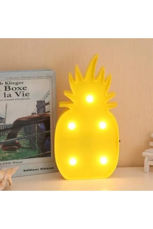BUFFER® Ananas Şeklinde Ledli Dekoratif Eğlenceli Çocuk Gece Lambası