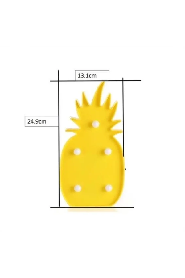 BUFFER® Ananas Şeklinde Ledli Dekoratif Eğlenceli Çocuk Gece Lambası