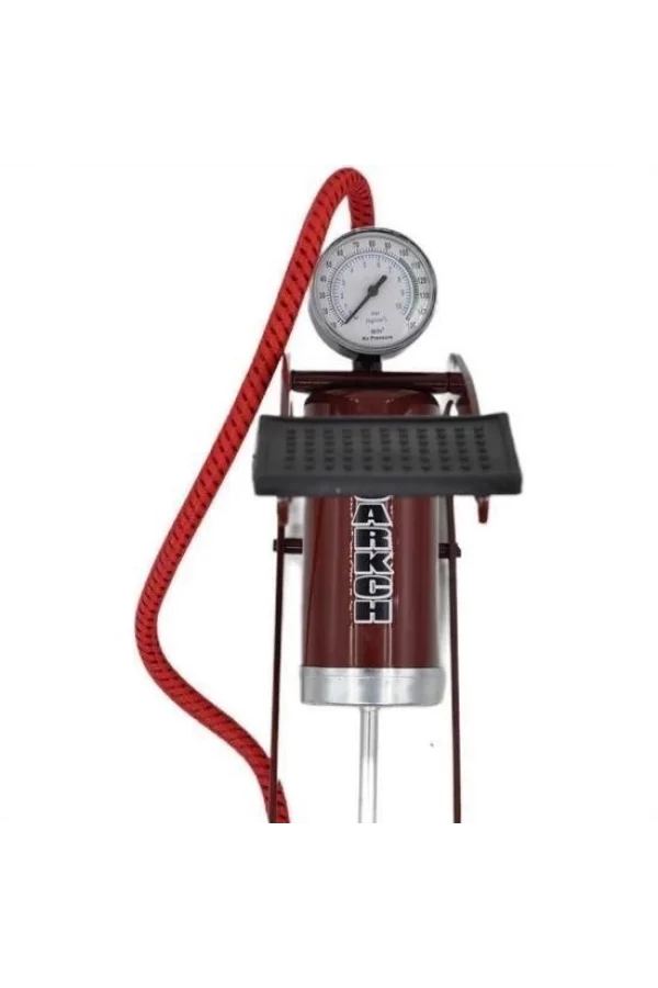 BUFFER® Basınç Göstergeli Ayak Pompası Araba Bisiklet Motor Lastik Pompası