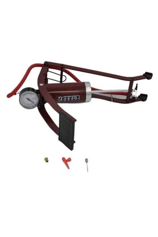 BUFFER® Basınç Göstergeli Ayak Pompası Araba Bisiklet Motor Lastik Pompası