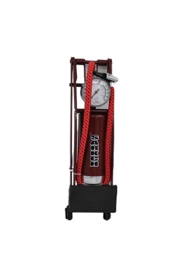 BUFFER® Basınç Göstergeli Ayak Pompası Araba Bisiklet Motor Lastik Pompası