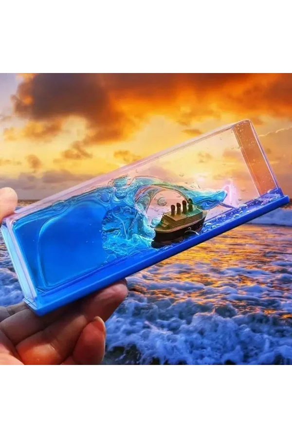 BUFFER®  Batmayan Gemi Hediyelik Dekoratif Ev ve Ofis Hediyesi Özel Aşk Gemisi