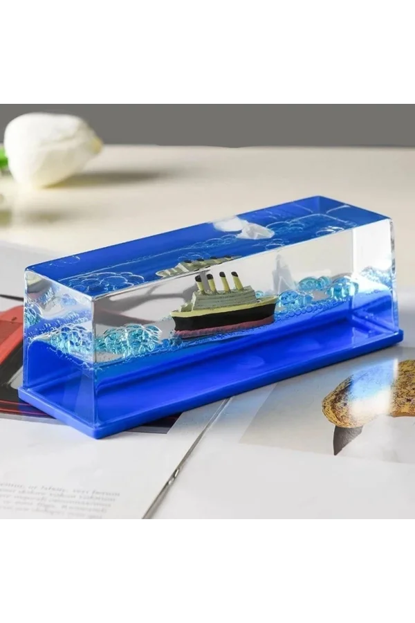 BUFFER®  Batmayan Gemi Hediyelik Dekoratif Ev ve Ofis Hediyesi Özel Aşk Gemisi