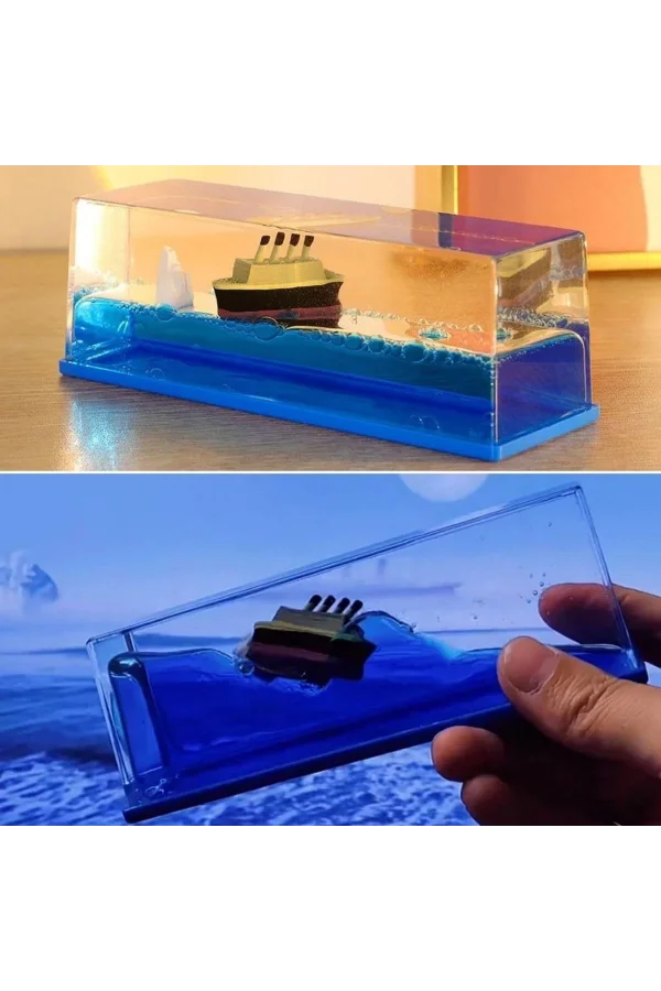 BUFFER®  Batmayan Gemi Hediyelik Dekoratif Ev ve Ofis Hediyesi Özel Aşk Gemisi