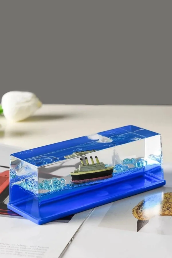 BUFFER®  Batmayan Gemi Hediyelik Dekoratif Ev ve Ofis Hediyesi Özel Aşk Gemisi